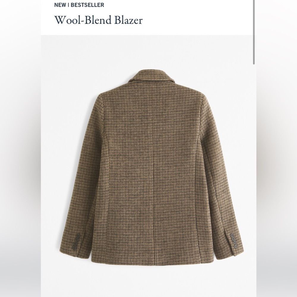 NWT Abercrombie Wool-Blend Blazer Size M